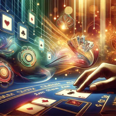 Live-Blackjack game interface at a real-time online casino